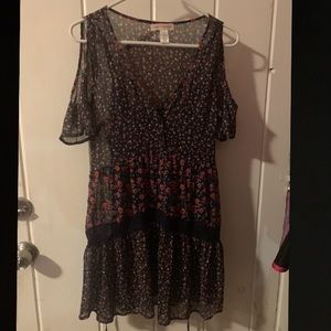 Floral band of Gypsies Shortsleeve dress